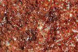 Ruby Red Vanadinite Crystals on Pink Barite - Morocco #82373-2